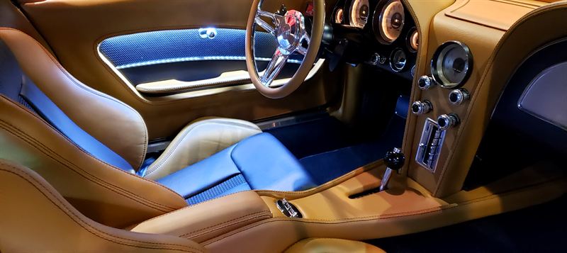 Custom leather interior conditioned